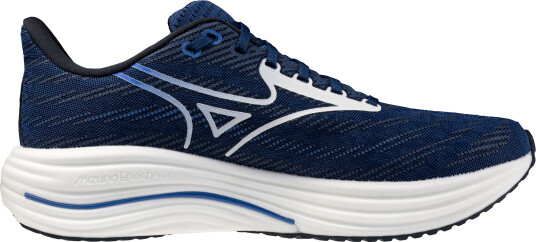 Mizuno Men"s Wave Rider 29 Estate Blue/white/lightning Yellow 45