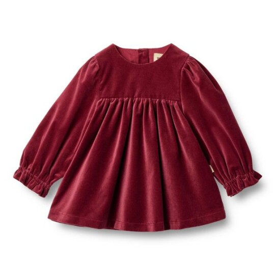 Wheat Ruby Red Kjole L/S Elvira 9 mdr/74 Wheat Ruby Red Kjole L/S Elvira 9 mdr/74