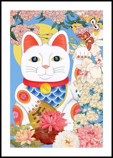 Maneki Neko Plakat Plakat / 21x30cm