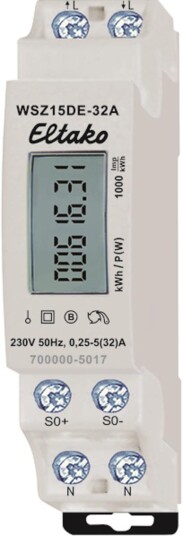 Eltako WSZ15DE-32A Energimåler 1-fase (MID)