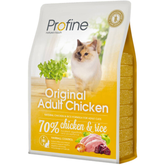 Profine Kattetørrfôr Original Adult Kylling og Ris 10 kg