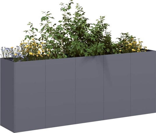  Plantekasse antrasitt 200x40x80 cm kaldvalset stål