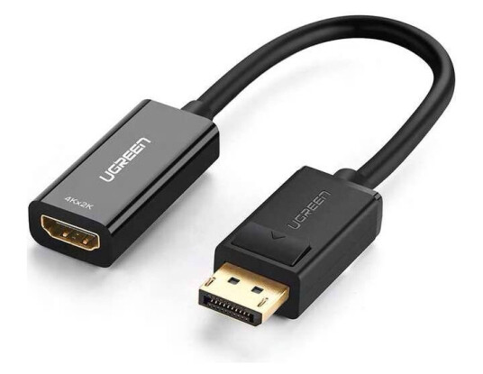 Ugreen DisplayPort til HDMI Adapter 4K 0,925 m Hunkjønn Gullkontakt