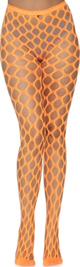 Orange 80 talls Tights m/ Store Ruter