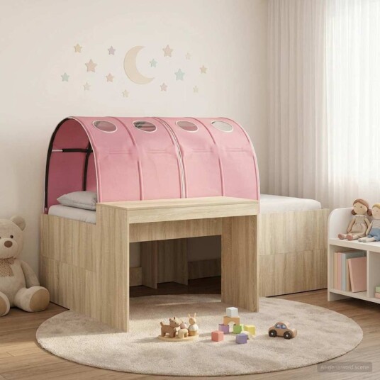  Seng med tunnel 4 pcs Sonoma eik og rosa Konstruert tre