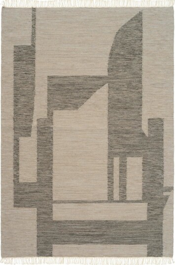 Kristina Dam Studio Contemporary Kelim Rug Off White/ Grå 200 cm