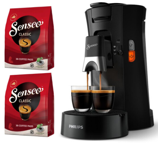Senseo Select Black + Classic Coffee Pads 36 Pcs Bundle Senseo Select Black + Classic Coffee Pads 36 Pcs Bundle