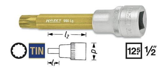 Hazet 990Lg-6 Pipenøkkelinnsats 25,4 mm i Stål - Håndverktøy Hazet 990Lg-6 Pipenøkkelinnsats 25,4 mm i Stål - Håndverktøy