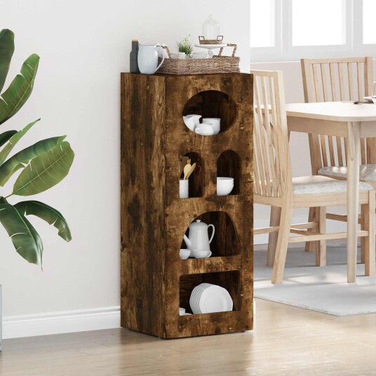  Serviesskap Røkt eik 40 x 35 x 100,5 cm Konstruert tre
