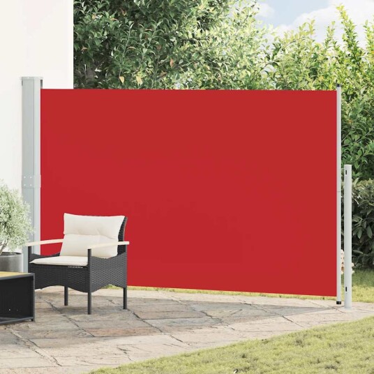 vidaXL Uttrekkbar sidemarkise 180x300 cm rød