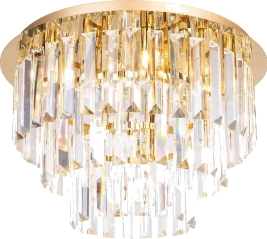 Maxlight Taklampe I Glamourstil Monaco C0205 Krystall Til Soverom Gull