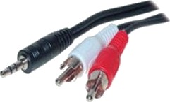 Shiverpeaks 3.5Mm/2 X Rca 1.5M 3.5Mm Hankjønn 2 X Rca Hankjønn 1,5 M Svart Rød Hvit