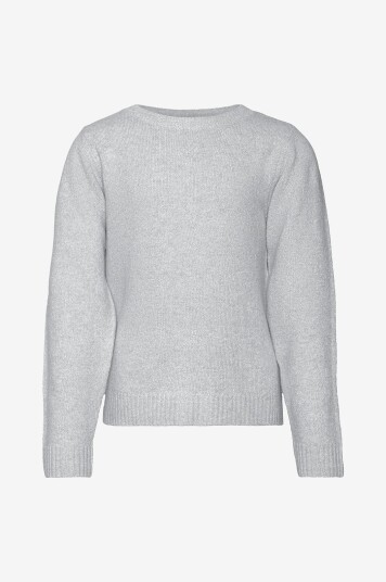 Vero Moda Girl Genser vmDoffy LS O neck Blouse GA Grå Vero Moda Girl Genser vmDoffy LS O neck Blouse GA Grå