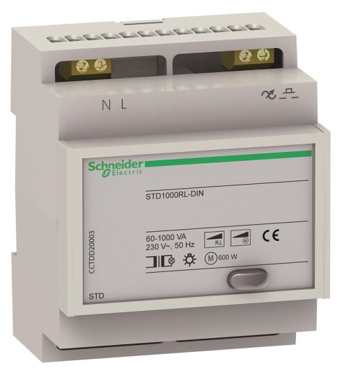 Schneider Electric CCTDD20003 Dimmer IP20 207–253 V 1000 W 4 A 72 mm Elfordeling & strømforsyning