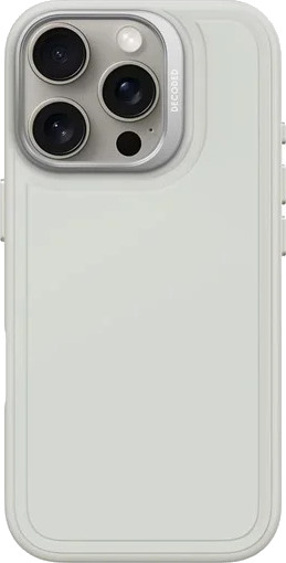 Decoded AntiMicrobial Silicone StacksBackcover for iPhone 16 Pro Stone Grey