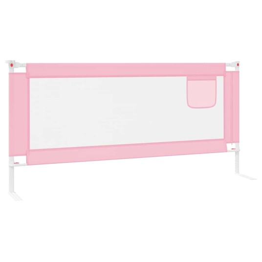 vidaXL Sengehest småbarn rosa 200x25 cm stoff