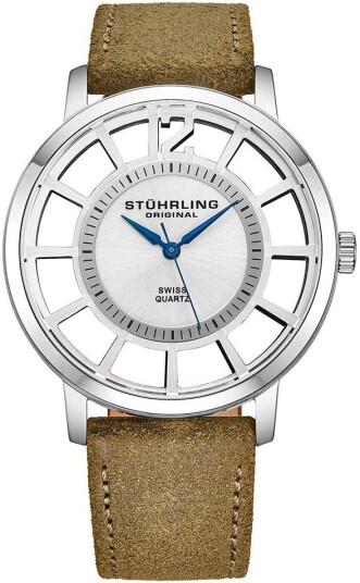 Stührling Original Herreklokke 388S2.05 Classic Sølvfarget/Lær Stührling Original Herreklokke 388S2.05 Classic Sølvfarget/Lær