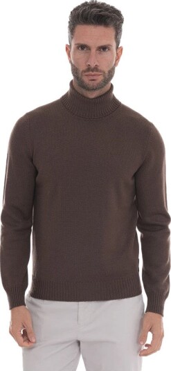 Gran Sasso Herre Strikkevarer Brun 3XL,