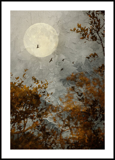 Halloween Full Moon Plakat Plakat / 50x70cm