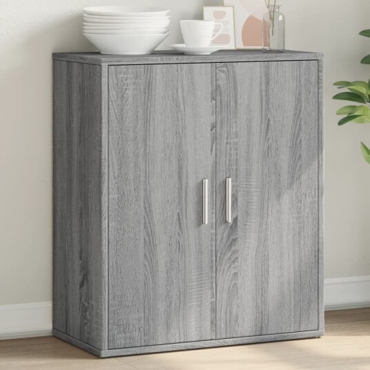  Skjenk grå sonoma 60x31x70 cm konstruert tre 8721012493643