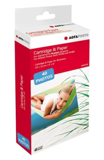 Agfa Cartridge - 100 X 150 Mm 40 Ark Fotokort Agfa Cartridge - 100 X 150 Mm 40 Ark Fotokort