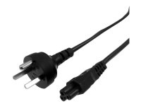 MicroConnect - Strømkabel - DK EDB (hann) til IEC 60320 C5 - 3 m - svart
