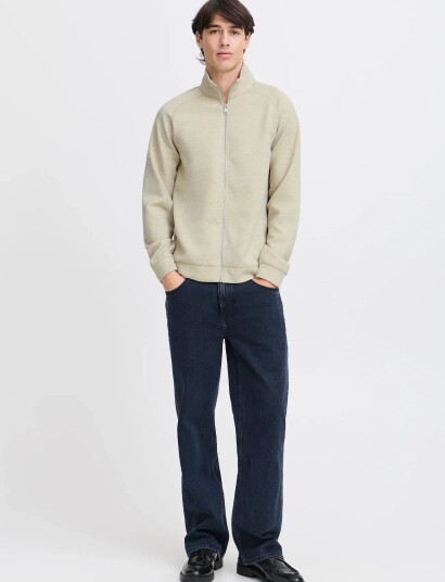 Casual Friday Cfsigurd 0096 Zipthrough Swea - Beige - S Casual Friday Cfsigurd 0096 Zipthrough Swea - Beige - S