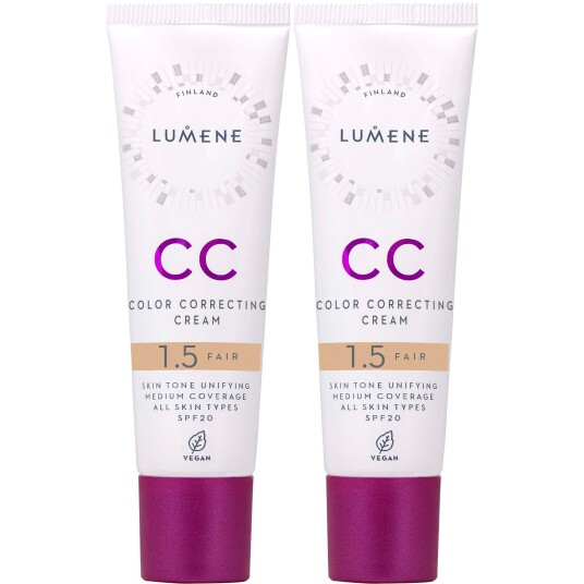 Lumene Bundle CC Color Correcting Cream SPF20 Fair x 2