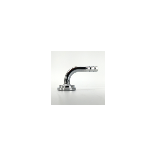 6mm vinklet slangenippel for 5/8" mutter for fatkobling, shank og lignende