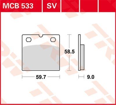 Bremseklosser TRW MCB533