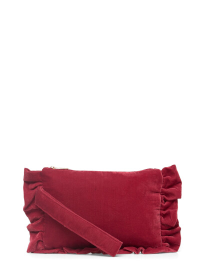 PipolS Bazaar Pipol's Bazaar Velvet Clutch Dream Rusty Red Red ONE SIZE PipolS Bazaar Pipol's Bazaar Velvet Clutch Dream Rusty Red Red ONE SIZE