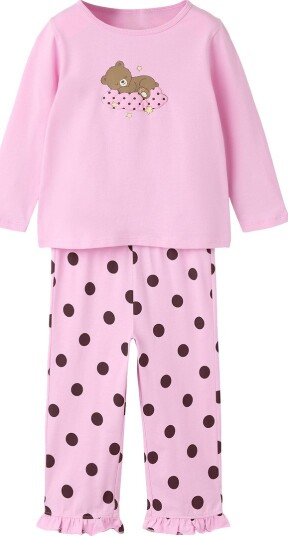 Name It Pysjamas   2 Deler   NmfRaniq   Full Blooming Rosa   Name It   6 år (116)   2 delt nattøy Brun