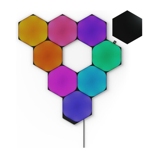 NANOLEAF SHAPES HEKSAGONS LYSPANELER STARTPAKKE 9P LIMITED EDITION