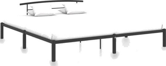 Sengeramme svart metall 180x200 cm
