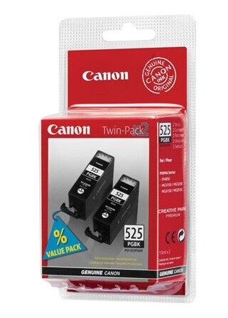 Canon PGI 525PGBK Twin Pack - Blekkpatron Svart Canon PGI 525PGBK Twin Pack - Blekkpatron Svart
