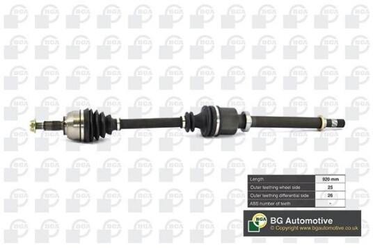 Bga Drivaksel BGA DS7349R Bga Drivaksel BGA DS7349R