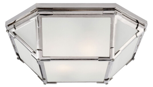 Morris plafond nickel/frostat glas Morris plafond nickel/frostat glas