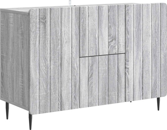 Serviesskap Grå sonoma 89 x 34,5 x 62 cm Konstruert tre