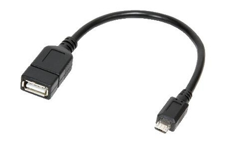 LogiLink Kabel Adapter micro USB-B St. > USB-A Bu.