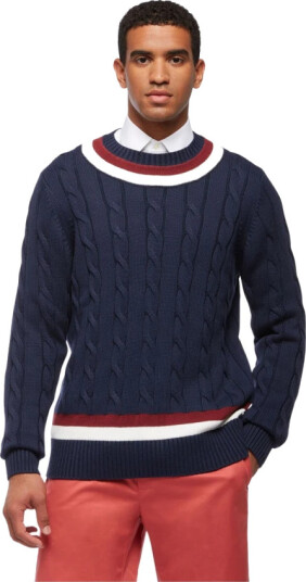 Brooks Brothers Herre Strikkevarer Blå M,