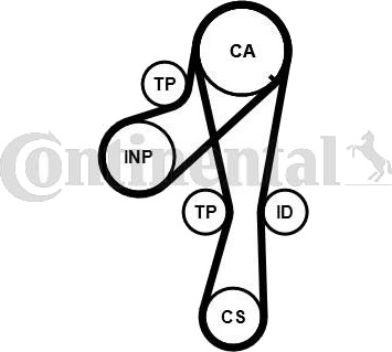 Registerreim sett CONTITECH CT1041K2PRO Registerreim sett CONTITECH CT1041K2PRO