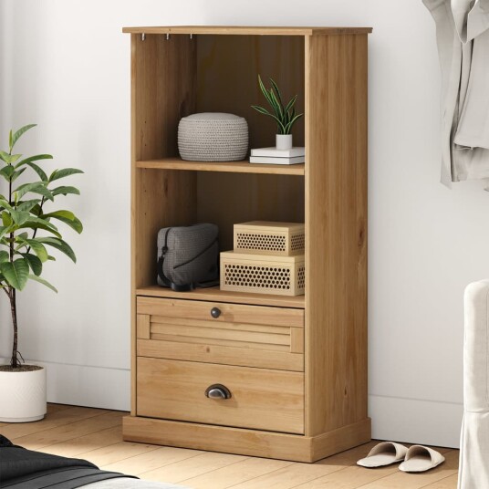 vidaXL Bokhylle VIGO 60x35x114,5 cm heltre furu vidaXL Bokhylle VIGO 60x35x114,5 cm heltre furu