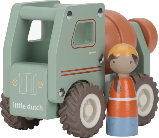 Little Dutch Little Dutch - Cement Truck W/1 Pegdoll Fsc - Green - ONE SIZE Little Dutch Little Dutch - Cement Truck W/1 Pegdoll Fsc - Green - ONE SIZE
