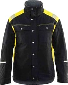 Blåkläder 491513709933XL Vinterjakke svart/varselgul, håndverksjakke Str. XL, Klær
