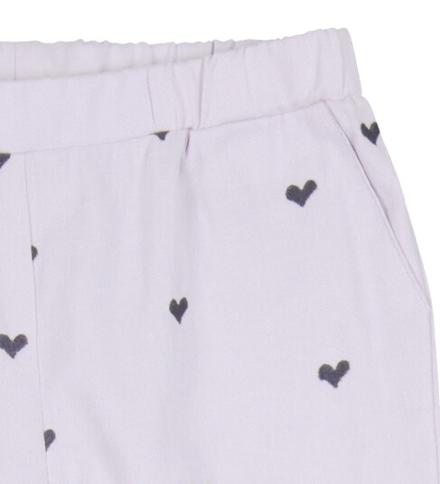 Copenhagen Colors Lavender W. Navy Hearts Twill Heart Bukser 86