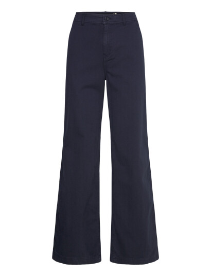 Lauren Ralph Lauren Cotton Twill Wide Leg Pant Blue 38 Lauren Ralph Lauren Cotton Twill Wide Leg Pant Blue 38