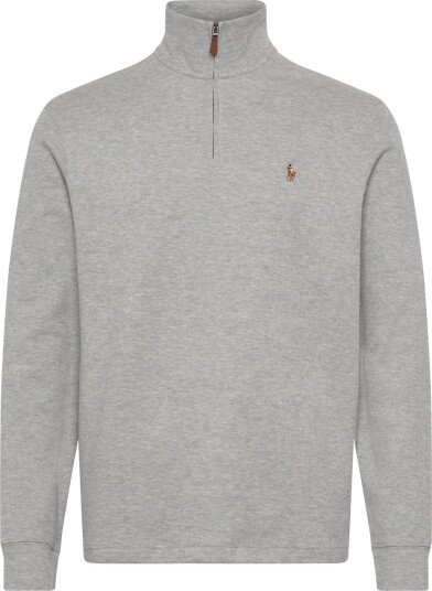 Polo Ralph Lauren Estate Rib Quarter Zip Pullover Grey S
