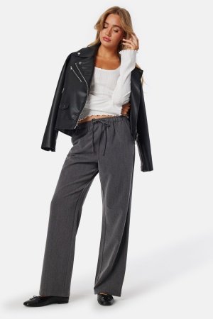 BUBBLEROOM Pull On Trousers Grey melange XS