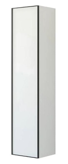 Dansani Inzo Urban Alu ramme Svart Høyskap 1 dør B40xh176x35cm Hvit Matt / 40cm Venstre Hengslet Dansani Inzo Urban Alu ramme Svart Høyskap 1 dør B40xh176x35cm Hvit Matt / 40cm Venstre Hengslet