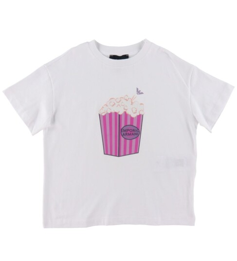 Giorgio Armani Emporio Armani T skjorte Hvit m. Popcorn Emporio Armani 6 år 116 T skjorte